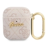 Изображение Guess Apple AirPods 1/2 cover 4G Script Metal Collection Pink