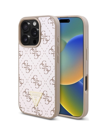 Picture of Guess New 4G Triangle Back Case for Apple iPhone 16 Pro