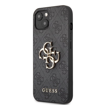 Picture of Guess PU 4G Metal Logo Case for iPhone 13 / Grey