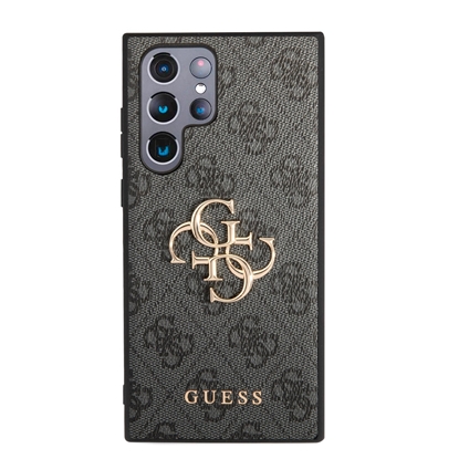 Изображение Guess PU 4G Metal Logo Case for Samsung Galaxy S23 Ultra / Grey