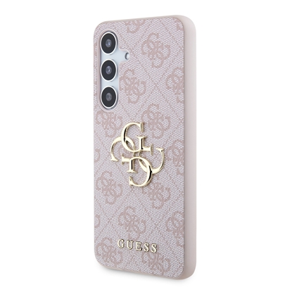Изображение Guess PU 4G Metal Logo Case for Samsung Galaxy S24 / Pink