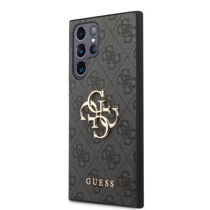 Picture of Guess PU 4G Metal Logo Case for Samsung Galaxy S24 Ultra / Grey