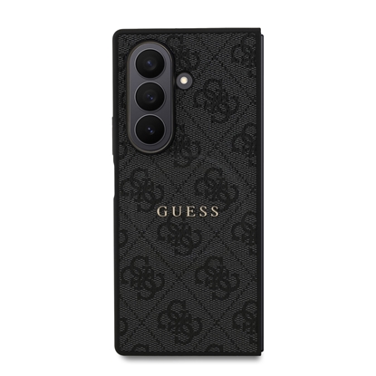 Изображение Guess PU Leather 4G Colored Ring Magnetic Case for Samsung Galaxy Z Fold 7 / Black