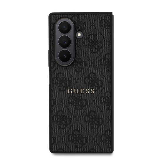 Picture of Guess PU Leather 4G Colored Ring Magnetic Case for Samsung Galaxy Z Fold 7 / Black