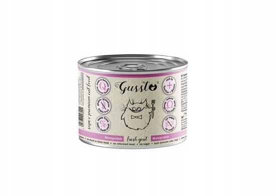 Изображение GUSSTO GUSSTO pusz.200g FRESH GOAT /6 Pokarm     dla kota z KOZIN