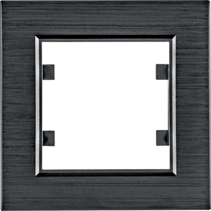 Picture of Hager Lumina passion ramka 1-krotna aluminium czarna (WL9013)
