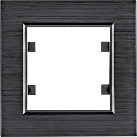 Picture of Hager Lumina passion ramka 1-krotna aluminium czarna (WL9013)