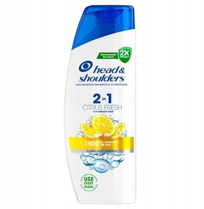 Attēls no head & shoulders Citrus Fresh 2w1 Szampon przeciwupieowy z odywk 330 ml