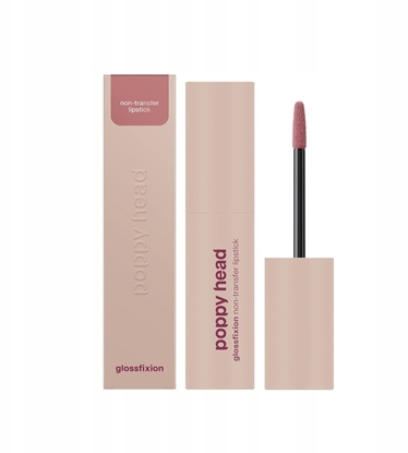 Picture of Hean POPPY HEAD_Non Transfer Lipstick Glossfixion zastygajca pynna pomadka do ust o winylowym zakoczeniu 02 Rosit