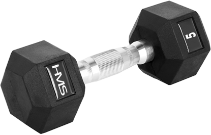 Изображение HMS Hantel Hex Pro gumowany 1 x 5 kg