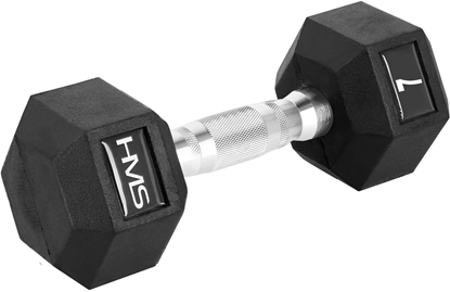 Изображение HMS Hantel Hex Pro gumowany 1 x 7 kg