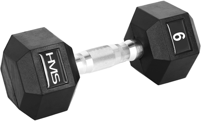 Изображение HMS Hantel Hex Pro gumowany 1 x 9 kg