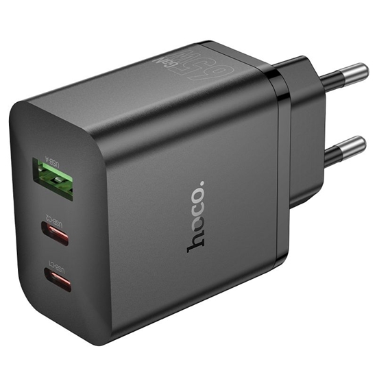 Picture of Hoco N51 Scenery PD65W(2C1A) charger(EU) Black