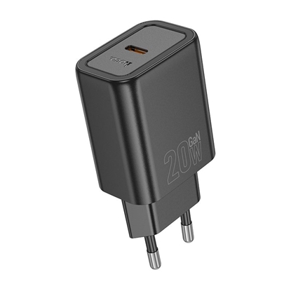 Изображение Hoco N60 Gentle single port PD20W charger(EU) Black