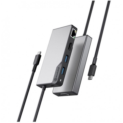 Изображение HUB USB Alogic ALOGIC USB-C Fusion MAX 6-in-1 (UCFUPRGVV2SGR)