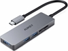 Picture of HUB USB-C CB-C63 aluminiowy | Ultra Slim | 4w1 | 3xUSB 3.1 | 1xMicroSD i SD