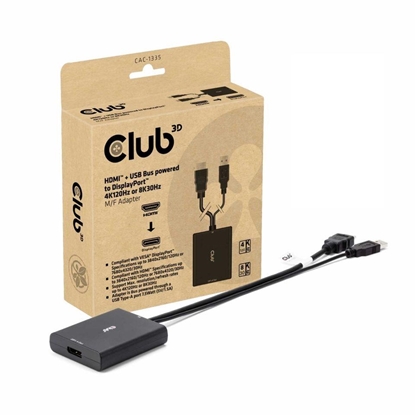 Attēls no I/O ADAPTER DP TO USB/HDMI/M/F CAC-1335 CLUB3D