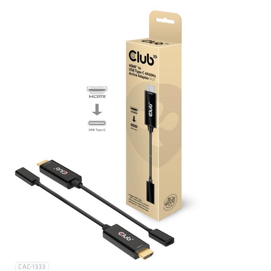 Изображение I/O ADAPTER HDMI TO USB-C/ACTIVE M/F CAC-1333 CLUB3D