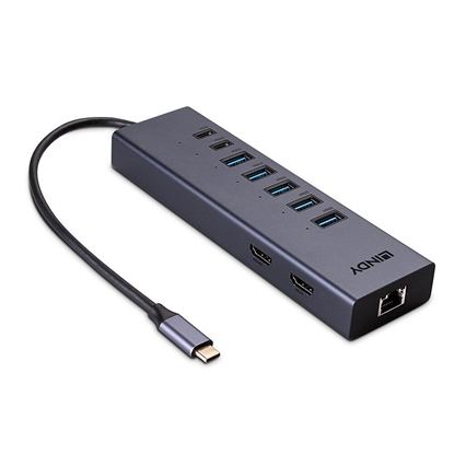 Изображение I/O DOCKING STATION USB-C/DST-MINI DUO 43373 LINDY
