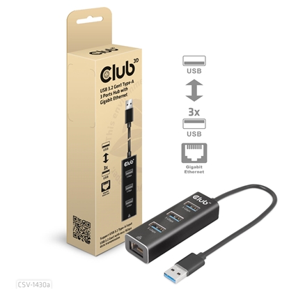 Изображение I/O HUB USB3.2 3PORT/CSV-1430A CLUB3D