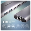 Picture of I/O HUB USB-C 6IN1 10GBPS/0.15M HMC-6G2L AXAGON