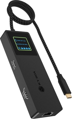 Изображение Icy Box Spade Dock 4038 Vadu USB 3.2 Gen 2 (3.1 Gen 2) Type-C Melns