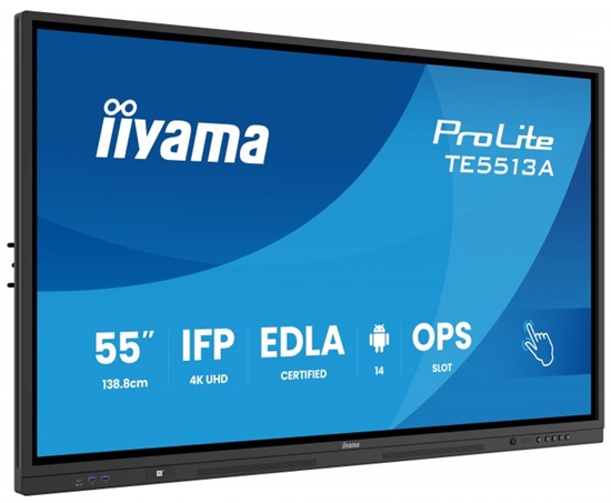 Изображение Monitor iiyama IIYAMA 138.8cm(55") TE5513A-B2AG 16:9 Touch 2xHDMI+DP+2xUSBC (wysyka)