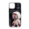 Picture of iLike Apple iPhone 13 PC Silicone Case Spider Sense Black Silver