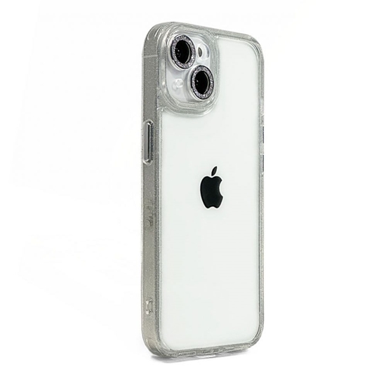 Picture of iLike Apple iPhone 15 STARS LENS ACRYLIC COVER White