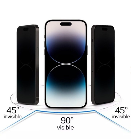 Picture of iLike Apple IPHONE 17 PRO MAX Tempered Privacy Glass Black