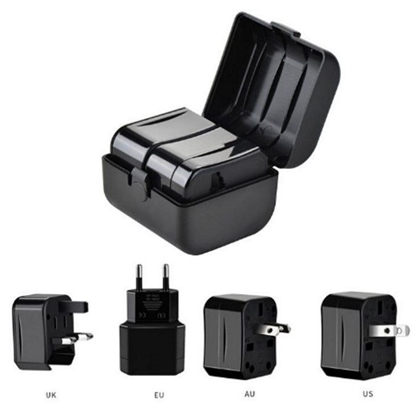 Picture of iLike CP TR1 Network 3in1 Multi-Adapter UK 3-Pin - Euro 2pin - US (USA) - Asia + Storage Case Black