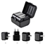 Изображение iLike CP TR1 Network 3in1 Multi-Adapter UK 3-Pin - Euro 2pin - US (USA) - Asia + Storage Case Black