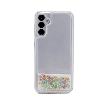 Изображение iLike Samsung Galaxy A34 5G Silicone Case Water Glitter Rainbow