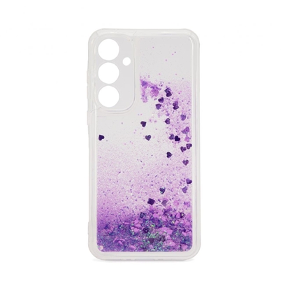 Attēls no iLike Samsung Galaxy A35 Silicone Case Water Glitter Purple