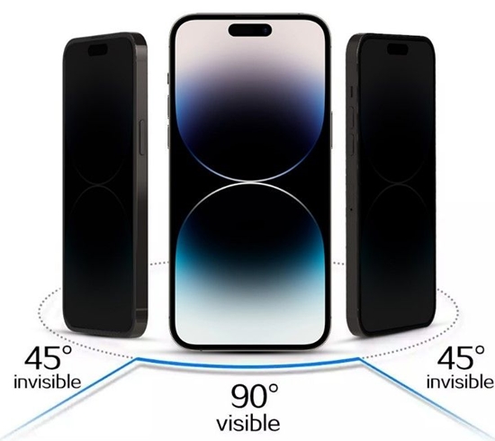 Picture of iLike Samsung GALAXY S22 TEMPERED PRIVACY GLASS Black