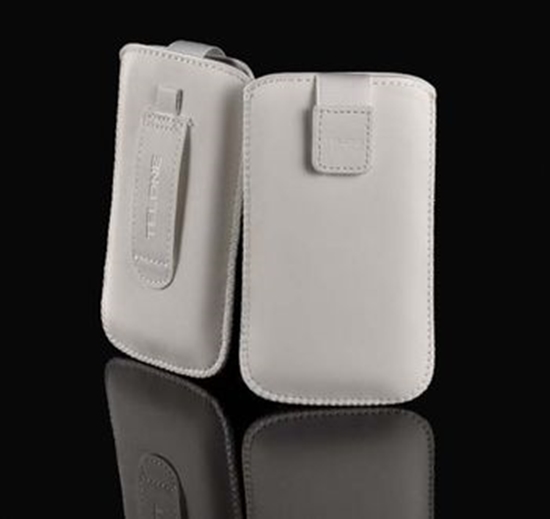 Picture of iLike Universal Leather Pocket Case XS White