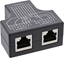 Изображение InLine Cat.5e STP T-Adapter (Port-Doppler), Gniazdo na 2x gniazdo