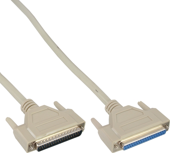Picture of InLine InLine® Serial extension cable 37-pin, DB37 male to female 1:1 grey 3mInLine® Serial extension cable 37-pin, DB37 male to female 1:1 grey 5m