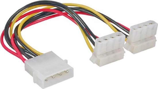Picture of InLine Molex - Molex x2, 0.15m, Wielokolorowy (29659W)