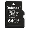 Изображение Intenso microSDXC Card      64GB C10 UHS-I Premium with Adapter
