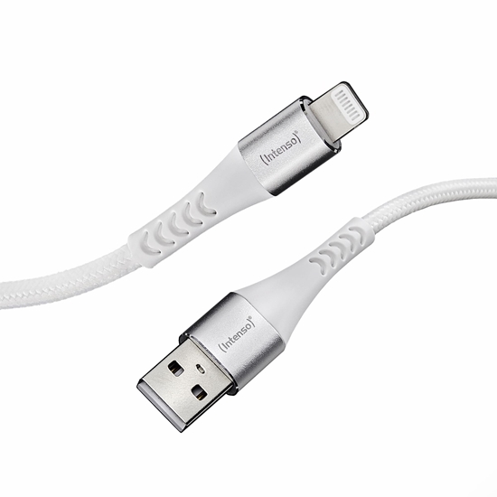 Picture of Intenso USB Cable A315L Nylon 1,5m white USB-A / Lightning 12W