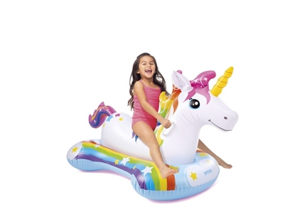 Изображение Intex Ride-On Inflatable mattress Unicorn