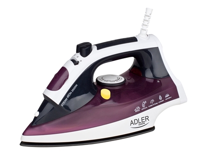 Изображение Iron | Adler | AD 5022 | With cord | 2200 W | Purple/White