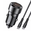 Attēls no yesido Y55 60W Fast Charging Car Charger | With TC to TC cable car cigarette lighting port charger adapter Black