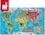 Изображение Janod Puzzle magnetyczne Mapa wiata (J05504)