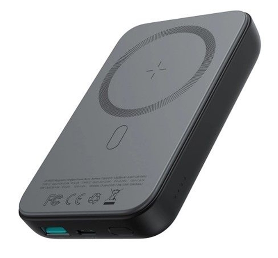 Picture of Joyroom JR-W020 20W Mini magnetic wireless power bank 10000mAh Black With USB to Type-C 0.25m Cable Black