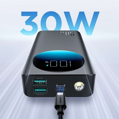 Изображение Joyroom Powerbank Joyroom JR-PBF02 30W 20000mAh + USB-A - USB-C cable 0.25m - black