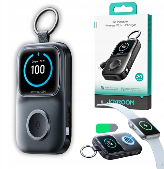Picture of Joyroom Powerbank Portadle Wireless Watch Charger JR-W19 5000mAh Black