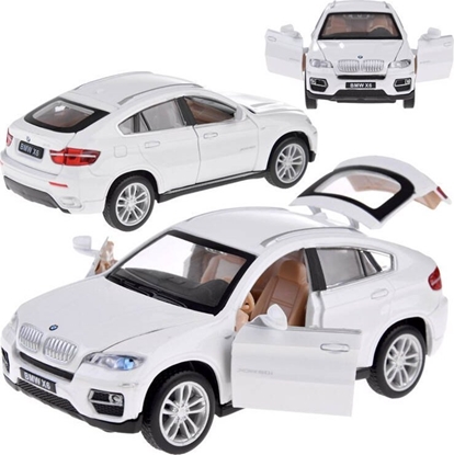 Picture of Jokomisiada Auto metalowe BMW X6 model skala 1:32 biay SUV wiato dwik ZA4606