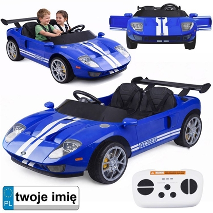Изображение Jokomisiada Auto na akumulator dla dzieci Ford GT 4 silniki Pilot 2 osobowy PA0337